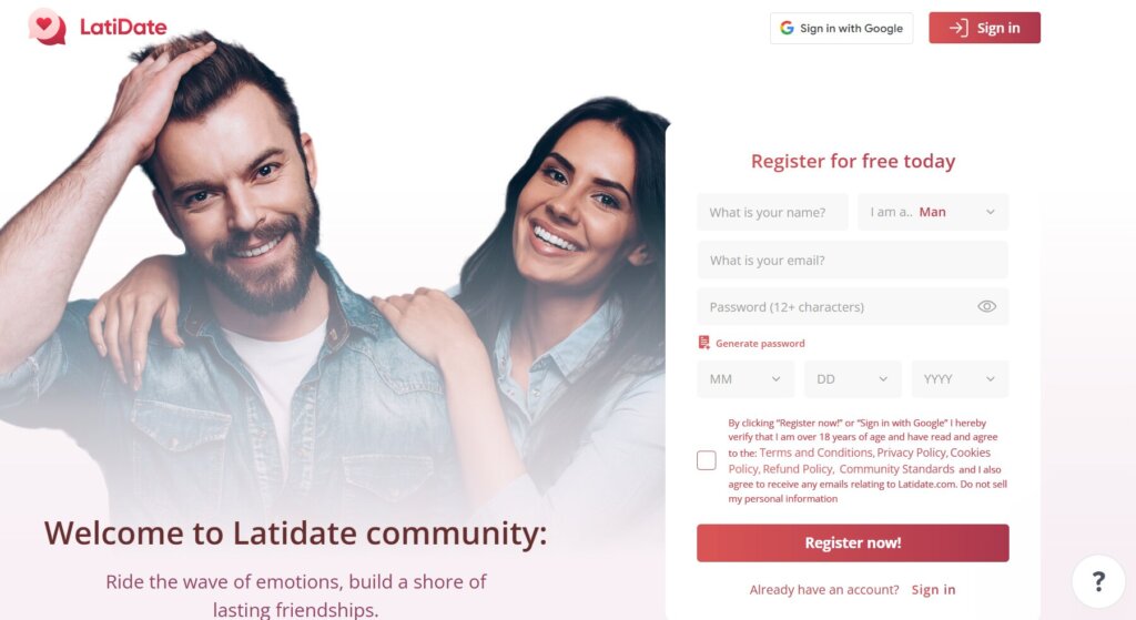 LatiDate Latin dating site